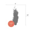 Live Thuja Jantar Tree - Tabletop Christmas Decoration - 16" Tall by 4" Wide in Deco Cover - Image 11