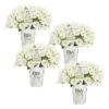 Proven Winners® Petunia - Supertunia Vista Snowdrift - 4 Plants Per Pack - Flowering Spring Annual - 6" Tall by 6" Wide in 1.56 PW Pot