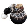 Waxed Amaryllis Bulb in Black Festive Stocking (White Bloom) - Easy Care - No Watering Needed! Beautiful Holiday Decor