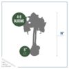 Waxed Amaryllis Bulb in Green Santa Stocking (White Bloom) - Easy Care - No Watering Needed! Beautiful Holiday Decor - Image 8